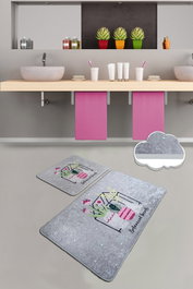 Mijölnir Botanical Sweets Juego de Alfombras de Baño Multicolor
